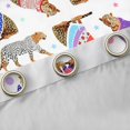 thumbnail image 4 of Feelyou Cartoon Cheetah Leopard Blackout Curtains Set of 2 (52x84 Each), Cute Stars Print Window Curtains, Kawaii Wildlife Lover Curtains and Drapes, Blackout Curtains Room Decor, 4 of 6