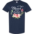 thumbnail image 3 of Inktastic Blessed to Be a Gigi with Pink Flowers T-Shirt, 3 of 5
