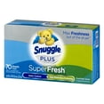 thumbnail image 6 of Snuggle Plus SuperFresh Fabric Softener Dryer Sheets with Static Control and Odor Eliminating Technology, Original, 70 Count, 6 of 13
