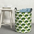 thumbnail image 5 of Picia Cute Broccoli Large Laundry Basket, Waterproof, Freestanding Laundry Hamper, Collapsible Tall Clothes Hamper with Extended Handles-Small, 5 of 8