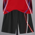 thumbnail image 5 of KEXE Boys Size 7 Clothes Tween Boys Clothes Summer T-Shirt And Shorts Set 2 Pieces Teen Trendy Outfits（7-8 Years,Red), 5 of 6