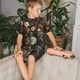thumbnail image 4 of Balery Vintage Floral Vase A Conjunto de Pijama Infantil de Manga Corta con Estampado – Ropa de Dormir de Algodón Suave-4X-Large, 4 of 6