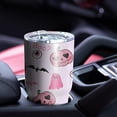thumbnail image 4 of 30oz Halloween Ghosts Pumpkins and Skulls Tumblers Stainless Steel Tumbler with Lid and Straw,Vacuum Insulated Double Wall Travel Tumbler Cups Mug with Cleaning Brush for Coffee,Tea, 4 of 7