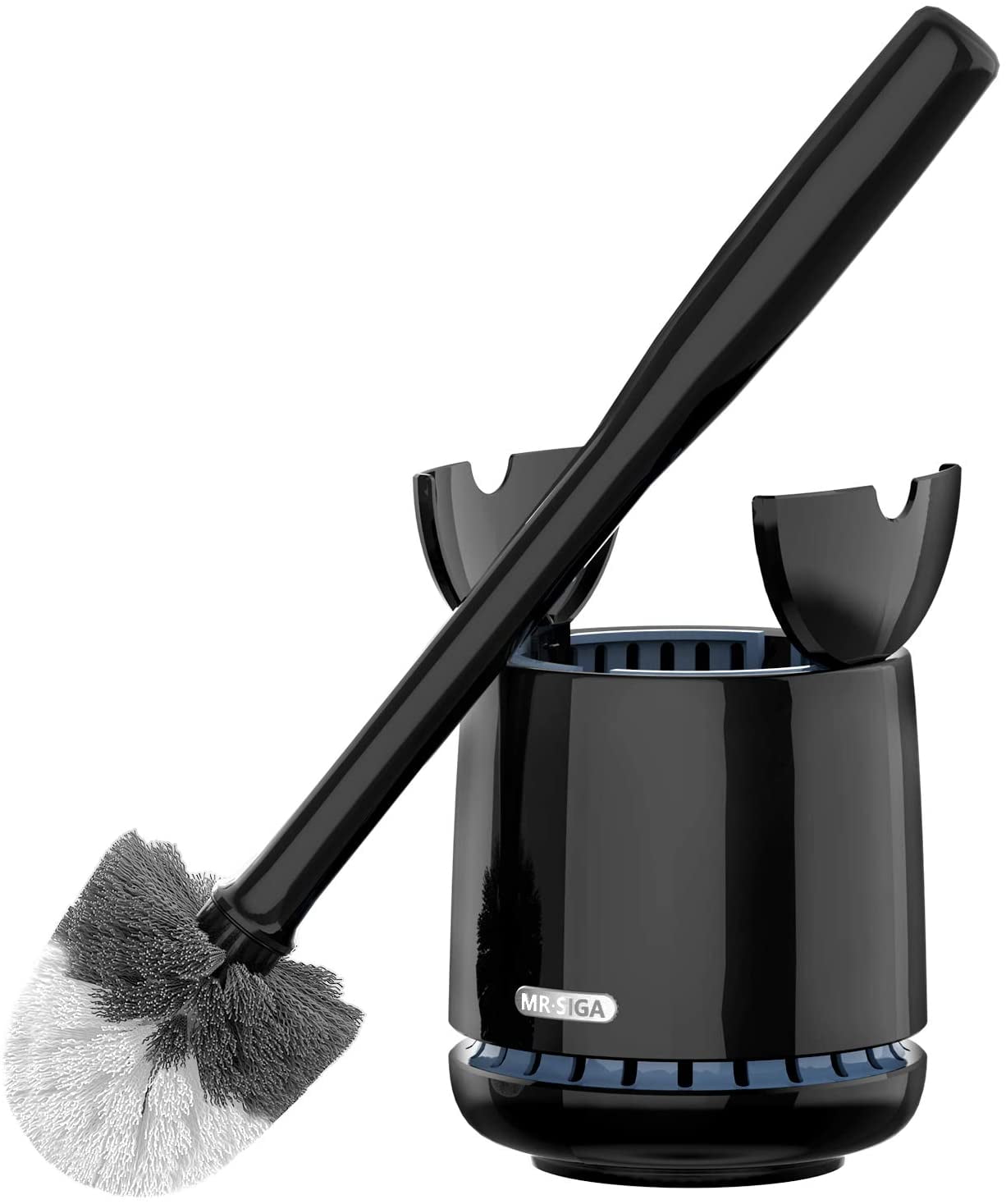 Black 1 Set MR.SIGA Toilet Plunger and Bowl Brush Combo for Bathroom Cleaning