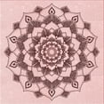 thumbnail image 1 of Ahgly Company Machine Washable Indoor Square Transitional Indian Red Area Rugs, 6' Square, 1 of 7