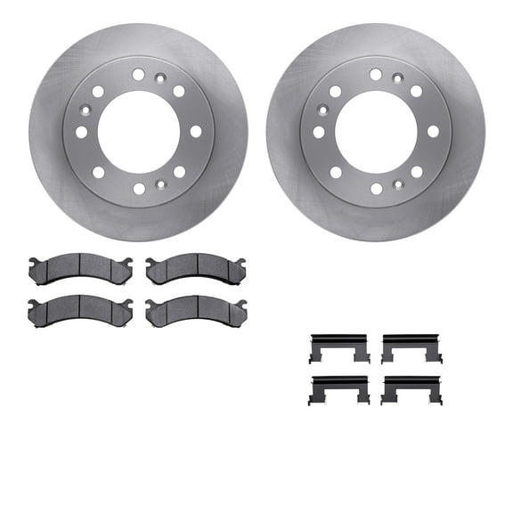 Dynamic Friction Company Front Brake Rotors with 5000 Advanced Brake Pads includes Hardware 6512-46188