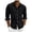 Black, variant on Ymyiu Short Sleeve Shirts for Men Men's Linen Blend Short Sleeve Shirt Vintage Beach Button Down Resort Vacation Casual Shirts Size M(White, M)