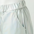 thumbnail image 4 of Fashion Loose Pants Casual Street Slacks In Metallic Color For Women Pants for Women Work Casual Long Womens Casual Leggings Stretchy High Waist Work Pants Pants for Women Casual Summer plus Size Warm, 4 of 5