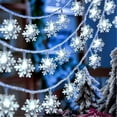 thumbnail image 3 of 1pc, Festive LED Snowflake String Lights - Perfect for Christmas Parties, Birthdays, and Home Decor, 3 of 5