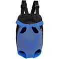 thumbnail image 1 of S Mesh*blue Legs-out Front Pet Dog Carrier Hs-free Adjustable Backpack Bag Dt6914, 1 of 4