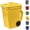 Yellow, variant on Trash Can Mug Ceramic Coffee Mug with Lid, Funny Recycling Bin Shaped Cup for Office Coworkers Home Desk, Unique Novelty Birthday Gift for Men Women, 14oz (Red)