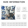 thumbnail image 5 of Nawypu Blue and White Porcelain Pillow Covers Set of Floral Chinoiserie Rabbit Pattern Farmhouse Decorative French Country Style Cushion Pillowcases for Bedroom Living Room Sofa,, 5 of 5