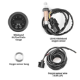thumbnail image 3 of Universal 12V 52MM Integrated Air Fuel Ratio Gauge LED Digital Display with Wideband O2 Oxygen Sensor,1 x Air Fuel Ratio Measurement Kit, 3 of 5