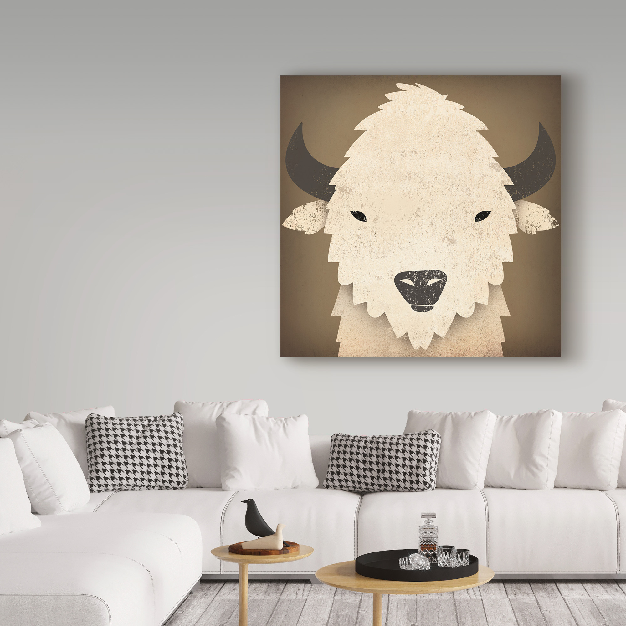 Trademark Fine Art 'Buffalo I' Canvas Art by Ryan Fowler