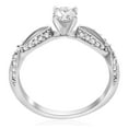 thumbnail image 3 of Pompeii 5/8 ct Diamond Engagement Infinity Crossover Ring 14K White Gold (G/H,I1-I2), 3 of 3