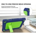 thumbnail image 2 of SOATUTO for YQSAVIOR Tab CP10 10.1" Coopers Tab CP10 / Hottablet hot CP10 Heavy Duty Case with Tempered Glass Screen Protector Built in Shoulder Strap Kickstand Hybrid Armor - Navy+Green/1 Pcs, 2 of 6
