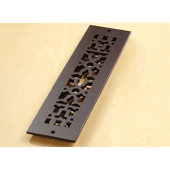 Reggio Registers 414-Ah Scroll Series 2-1/4" X 12" Grille - Bronze