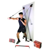 X Factor Door Gym - Full Body Total Workout System for Home Gym Strength Training - Fitness Equipment with DVD, Workout Chart, and Straight Bar