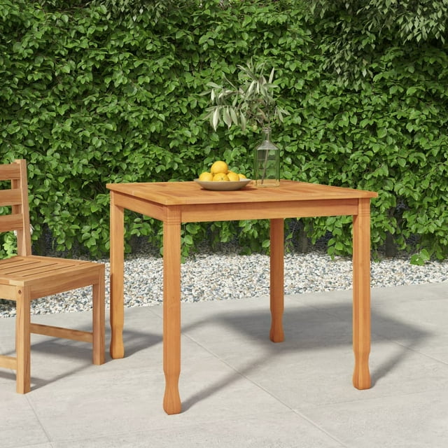 vidaXL Table de Salle à Manger de Jardin 85x85x75 cm Bois Massif de Teck