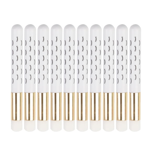Cepillo para puntos negros, 10 piezas, champú para pestañas faciales, cepillos para champú para pestañas faciales, cepillo limpiador de pestañas, rendimiento sólido