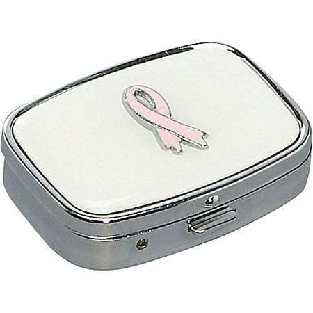 Budd Leather Rectangular Pill Case (American Breast Cancer Foundation)