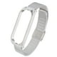 thumbnail image 2 of Correa de metal compatible con Xiaomi Mi Band 6 Smartwatch, repuesto de correa de acero, accesorios para pulsera, color plateado, 2 of 14