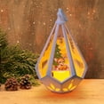 thumbnail image 5 of Danhjin Battery Operated Flameless Lantern, Luminous Portable Night Lanterns for Christmas Home Indoor Outdoor Window Festival Party Wedding Decoration, 3.78*3.78*6.3in, 5 of 6