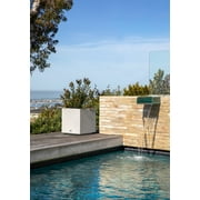 Veradek Block Series Cube Small 18 Plastic Planter - White
