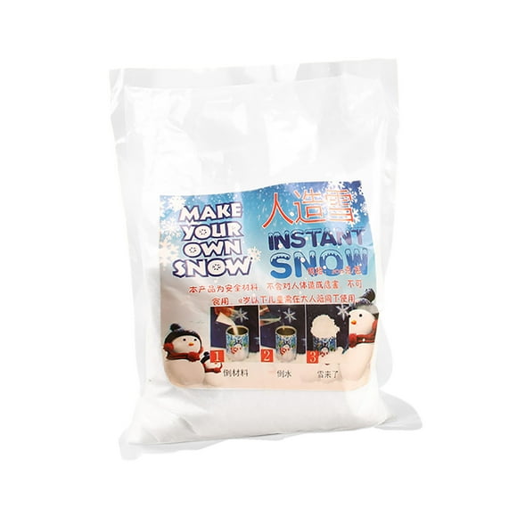 EGNMCR Décorations de Noël, Cadeaux de Noël Noël Artificial Snow Poudre Absorbante d'Eau Gonflement Artificial Snow Accessoires de Scène Activité Artificial Snow