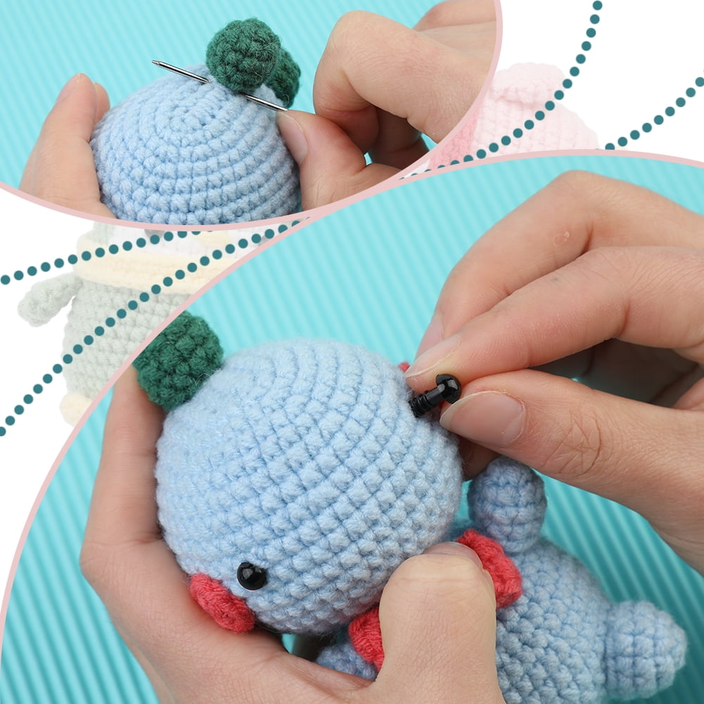 MaciRept Crochet Animal Kit,Crochet Starter Kit for Beginner,Cute Pink Dinosaur  Crochet Kit Complete Crochet Stater Kits Includes Yarn, Hook, Needles  Accessories - Yahoo Shopping