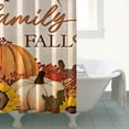 thumbnail image 4 of Fall Rustic Autumn Farm Pumpkins Shower Curtains,Washable Bathtub Curtains with Hooks Friendly Polyester Fabric Curtains for Halloween Thansgiving Christmas Hotel Dorm, 4 of 5