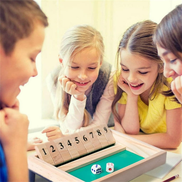 jinhua058 Shut The Box Game - Fun Table Math Game For Adults & Kids,  Sequences Board Game, Dice Game 2 Player Board Game,for Game Night, Travel,  Classroom, Home, Party - Walmart.com