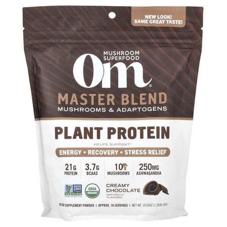 Om - Master Blend Plant-Based Protein Powder Creamy Chocolate - 19.26 oz.