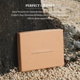 thumbnail image 5 of Slim RFID Blocking Leather Passport Holder Travel Bifold Wallet For Men (Carbon Black), 5 of 6