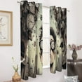 thumbnail image 2 of Anime Castle Window Curtain Panels Grommet Blackout Curtains Blackout Curtains for Living Room, 2 of 7