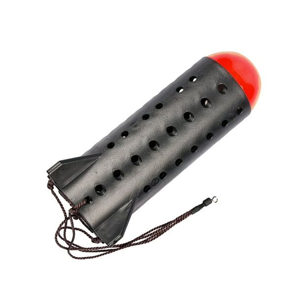 Lure Feeder Float Thrower Attractive PE Large Volume Rocket Bait Cage Container for Fishing Lover