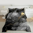 thumbnail image 2 of Manfei Marble Watercolor Full Size Comforter Sets 3-Piece for Boys Girls,Stone Pattern Bedding Comforter Set,Abstract Gradient Lightweight Bedding Sets,Lightweight Room Decor,Reversible, 2 of 8