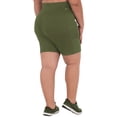 thumbnail image 2 of Athletic Works Women's Plus Size 9" High Waisted Active Media Pocket Bike Short, 2 of 3