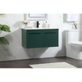 thumbnail image 2 of 36 inch single bathroom vanity in green, 2 of 8