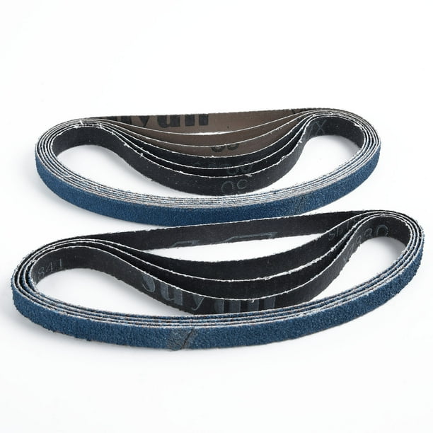 10x Mixed Grade Sanding Belts To Fit For The Black Decker