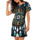 thumbnail image 2 of Balery Boho Dreamcatcher Camisón de manga corta con cuello redondo para mujer, cómodo y elegante., 2 of 6