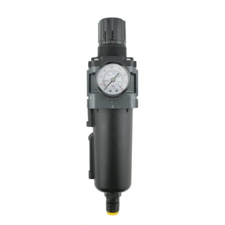 EXELAIR™ by Milton FRL (Piggyback) Air Filter & Regulator - 1/4" NPT - Metal Bowl, Automatic Float (EX45PB40A-02M)