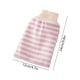 thumbnail image 3 of Toalla De Baño De Nailon Guantes de ducha exfoliantes de doble cara para hombre y mujer, toalla de baño rosa con potente exfoliante y cepillo de espalda (1 unidad) JASKFLY, 3 of 8