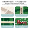thumbnail image 3 of Christmas Travel Portable Square Necklace Holder with Earring Holder, Display Case - Travel Organizer for Rings, Earrings, Necklaces, Bracelets - Suitable for Girls and Women, 3 of 6