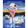 thumbnail image 1 of Cuadros Decorativos Bailarines en el lago de los cisnes 40x50cm pintura al óleo por números pintura SXD202106041 Ehuebsd Nuevos Originales, 1 of 8