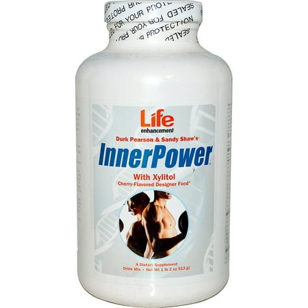 Life Enhancement  Durk Pearson   Sandy Shaw s  Inner Power with Xylitol Drink Mix  Cherry Flavored  1 lb 2 oz  513