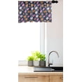 thumbnail image 2 of Ambesonne Autumn Window Valance, Oak Leaf Acorns Fall Season, 42" x 18", Grey Pink and Pale Orange, 2 of 2
