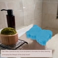 thumbnail image 6 of Unique Bargains Soft Silicone Body Scrubber Sensory Brushes Silicone Loofah Pet Shower Brush Bath Brush Lake Blue, 6 of 7