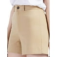 thumbnail image 4 of Coduop Women Retro Low Cut Cargo Shorts Denim Short Sweatpants Casual Stretchy Sweatshorts, 4 of 7