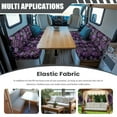 thumbnail image 3 of XYZCANDO Easter Egg RV Dinette Cushion Covers Sofa Slip Covers for 2 Seat Cushion Couch RV Accessories Couch Cover 2 Cushion Sofa Comfort Bench Cushion Slip Covers for Loveseat RV Furniture Black, 3 of 7